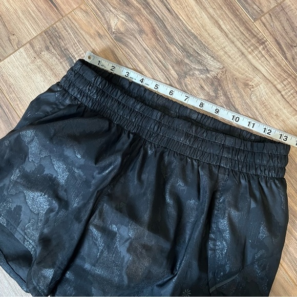 Athleta Black Camo Racer Run Shorts - Picture 10 of 13